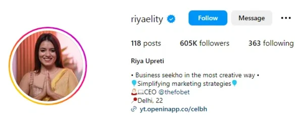 Riya Upreti Instagram Income: